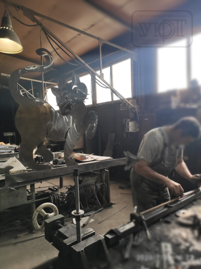 Дымник кованый с флюгером (1500х800х800)