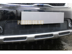 Защита радиатора KIA Rio X-Line 2017- (3 части) black низ