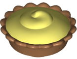 Pie with Bright Light Yellow Cream Filling Pattern, Medium Nougat (93568pb002 / 6064765)