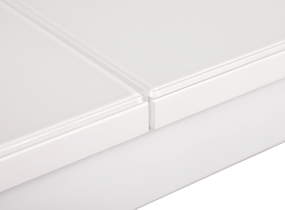 NELSON белый/ стекло экстрабелое 110(+45)x70