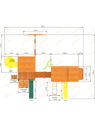 Детская площадка IgraGrad Домик 6 Совёнок