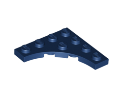 Plate, Modified 4 x 4 with 3 x 3 Curved Cutout, Dark Blue (35044 / 6267169)