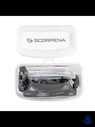 Маска для дайвинга с трубкой Scorpena комплект темно-серый (взрослый)