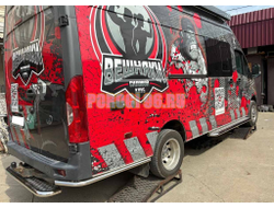 Цельнометаллическая, длин. база. Порог с накладн. листом (пассажирская сторона) Папа Тюнинг d53 для ГАЗель Next NN 2021-