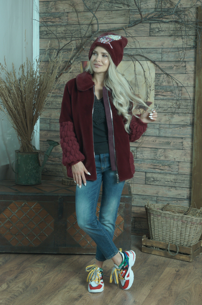 Куртка из экомеха модель 120