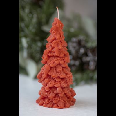 Свеча "Ёлка рождество" Красный
