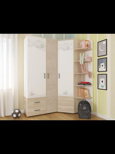 Угловой шкаф в комплекте Эверест 22