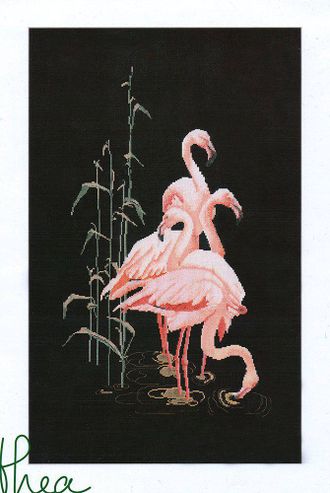 Розовые фламинго 1070.05, Thea Gouverneur  vkn