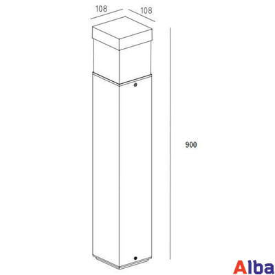 LED светильник садово-парковый 852-900