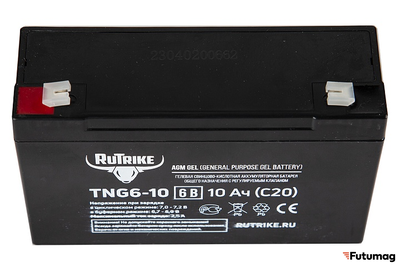 Аккумуляторная батарея RuTrike TNG6-10 (6V10A/H C20)