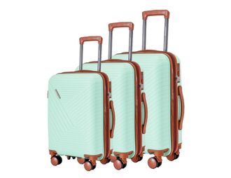 Комплект из 3х чемоданов Somsonya Conic Полипропелен S,M,L Мятный