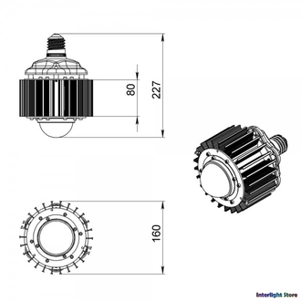 ПромЛед E40-60W Эко П Оптика 60w 930/945/965 E40