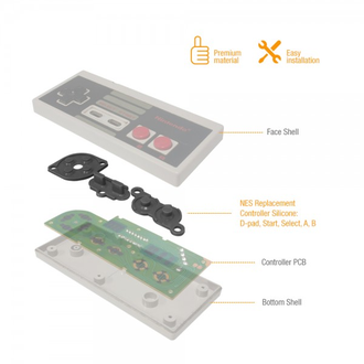 Repair BOX Силиконовые Запасные резинки для NES Famicom контроллера