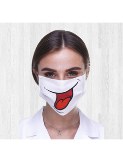 Маска для лица с принтом