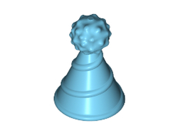 Minifigure, Hat with Small Pin, Party Hat, Medium Azure (24131 / 6132838)