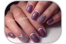 Маникюр с покрытием гель-лаком. Мастер Альбина