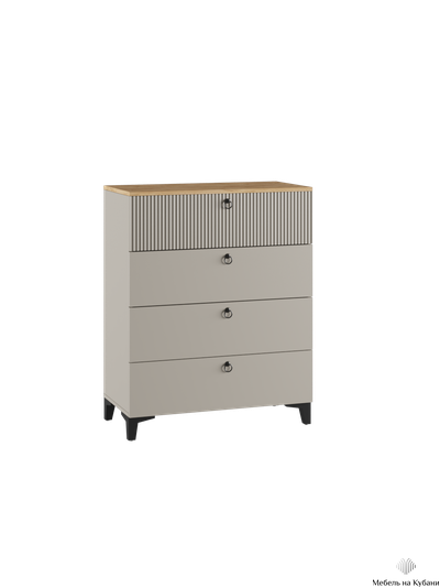 Ника спальный гарнитур модульный мдф бежевый мат-05 / лдсп кашемир + дуб делано