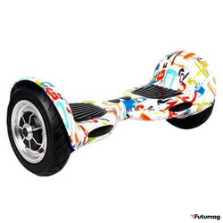 Гироскутер Smart Balance SUV 10 дюймов Граффити белый