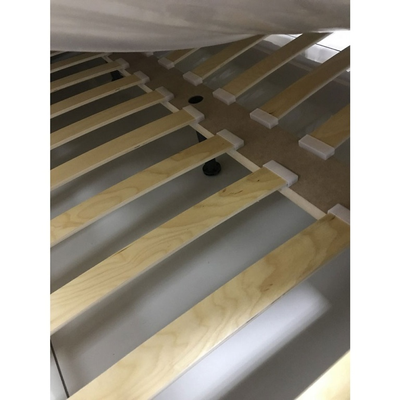 Кровать "Карина 6" белый жемчуг из массива сосны (Браво мебель) в Липецке