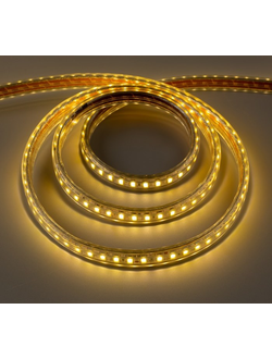 Светодиодная лента 220В, 25 Вт/м, 35 Лм/, LED120, SMD5630, IP68, теплый белый, 100метров