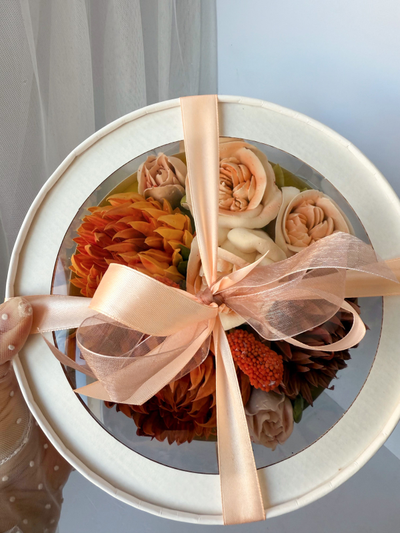 зефир ручной работы в шляпной коробке