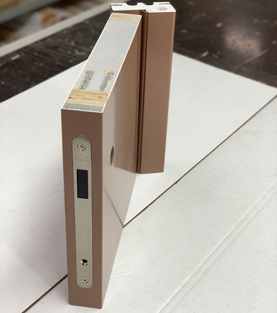 KAPELLI classic ГЛАДКАЯ Ral 8025 КАПУЧИНО (ДВЕРНОЕ ПОЛОТНО + КОРОБ )