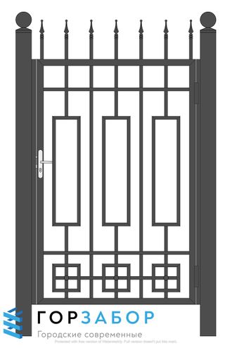 Калитка из металла сварная с элементами ковки KSZ15-38 купить у производителя