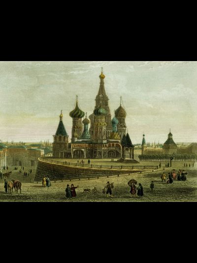 Купить греющую картину с фото собор Василия Блаженного