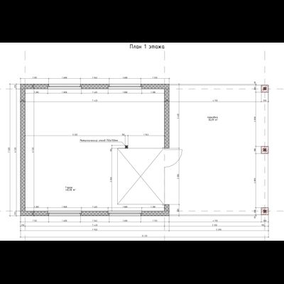 Гараж с навесом 48м² (S97)