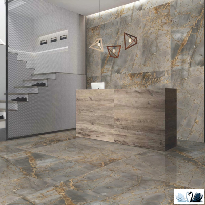 Керамогранит Staro Palacio Kazan Gold 60х120 см глянцевый high gloss