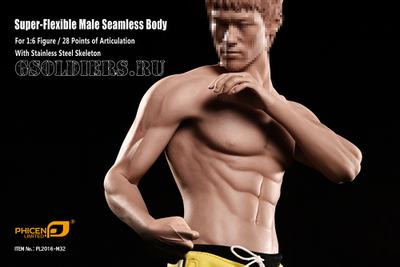 Супер-подвижное бесшовное мужское тело PL2016-M32 1/6 Super flexible Male Seamless Body - TBleague