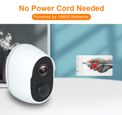 Автономная беспроводная Wi-Fi  IP камера 1080P с аккумулятором