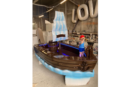 Детский аттракцион Корабль из стеклопластика