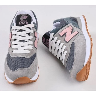 New Balance 574 Grey Purple Pink