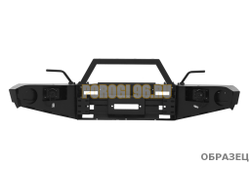 Передний силовой бампер без дуг серии Трофи на Nissan Patrol Y61 2004-2010 (02.008.11)