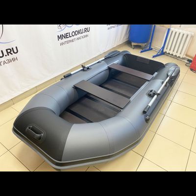 Моторная лодка Таймень NX 2850 слань-книжка киль графит/черный