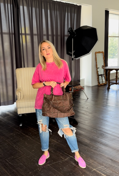 Женская сумка из натуральной винтажной кожи Vera Pelle цвет коричневый 025890