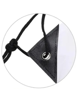 Сумка - рюкзак с завязками под сублимацию 34х42 см БЕЛЫЙ