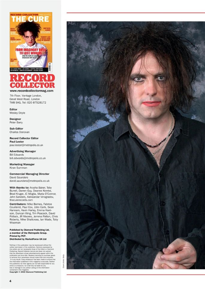The Cure Record Collector Magazine 2026 Presents