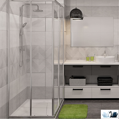 Плитка настенная Belani Скарлетт Декор 1 светло-серый 30 х 60 см Береза керамика