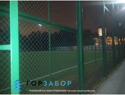 Спортивное ограждение из профильной трубы купить высота 4м