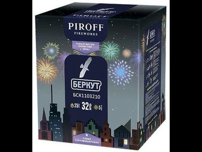 Батарея салютов БЕРКУТ БСК1103210 PIROFF | Neva-Salut.com
