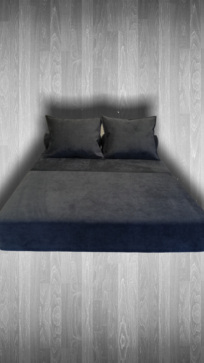 Диван-кровать 120см велюр графит