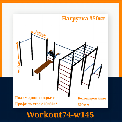 Спортивная площадка Workout W145