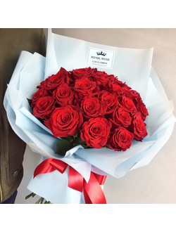 БУКЕТ ИЗ 25 КРАСНЫХ РОЗ ЭКВАДОР