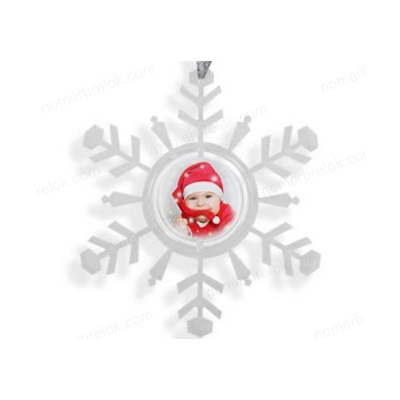 Снежинка-подвеска. Цвет: прозрачный 100х3х113 мм.