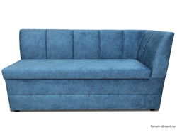 Кухонный диван Форум-8 160см, правый Синий/слоновая кость