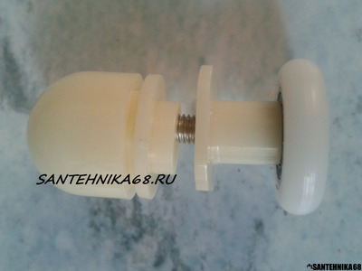 Ролик для душевой кабины эксцентрик одинарный пласт