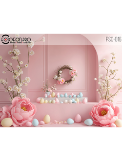 Фотофон виниловый «Пасхальные пионы»