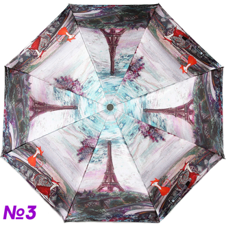 Зонт женский автоматический Planet Кошки (сатин, облегченный, 6 расцветок)